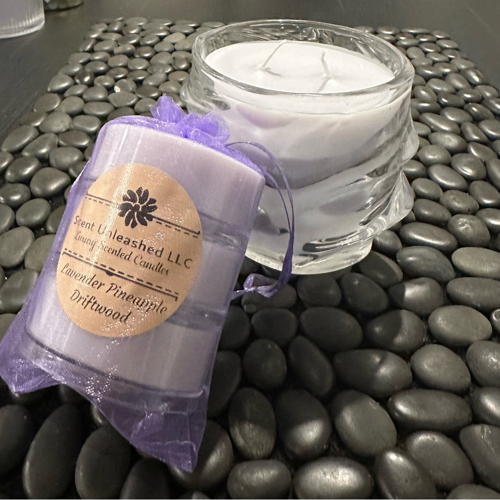 LAVENDER PINEAPPLE DRIFTWOOD, SCENT UNLEASHED LLC LUXURY HAND POURED CANDLES
